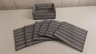 How to make a plastic canvas Coaster's Holder (Short Video)