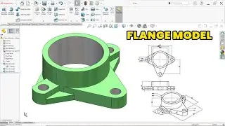 How to Create a Mechanical Flange Part in SolidWorks Step-by-Step