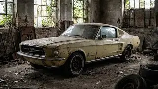 ASMR Car Restoring Completely Burned Ford Mustang 1967 | [Dead to Looking New]