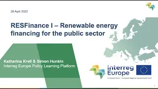 Webinar on renewable energy financing for the public sector