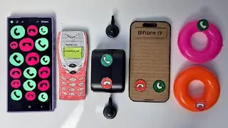 A lot button/nokia 8250/mic wirelles/iphone 17 basic/doble circle phone, incoming calls