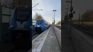 3 GABY Siemens Mireo fahren als RB87/86 nach M&uuml;nchen Hbf mit 160 km/h in Althegnenberg durch
