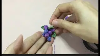 crochet grapes bunch tutorial.|| karosha Angoor || amigurumi grapes bunch