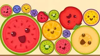 Watermelon game 3D - Fruit Merge Master & Fruit Drop World : ASMR GAMEPLAY ( Level Up Watermelon )