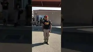 How to fall in formation, PMA and the command is FALL IN!