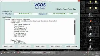 VCDS - VW Passat B6 - Egine scan & clear DTC