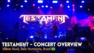 Testament live at Mister Rock, Belo Horizonte, Brazil - Concert Overview