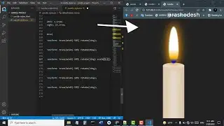 Animated Candle using Html & CSS only | CSS Animation Effects