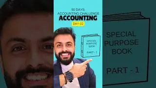 Special Purpose Books Explained | Goods, Stock - R/M, WIP, FG, Purchases & Sales| English #shorts