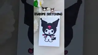 Kuromi sketching||Cartoon characters #handmadelle #art #diy #shortsfeed