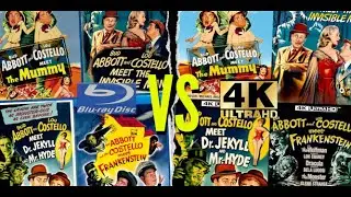 ABBOTT & COSTELLO MEETS FRANKENSTIEN (1948) 4K Ultra HD VS Blu-ray  Comparison @kinolorber