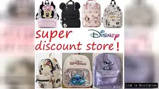 Disney Super Shop Backpack Children's School Bag Mickey Various Cartoon Shoulder Bags Children's Gif