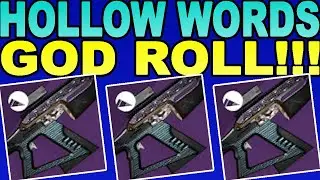 HOW TO GET HOLLOW WORDS & HOLLOW WORDS GOD ROLL- Destiny 2