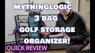 3 Bag Golf Storage Organizer   Great for the Basement or Garage!