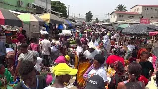 Bingerville : un marché installé sur la voie publique entre désordre et insalubrité