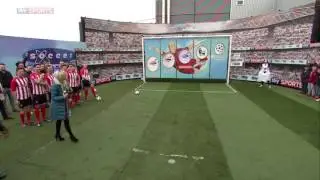 Kevin Hart with one of the worst car park goal attempts of all time on Soccer AM