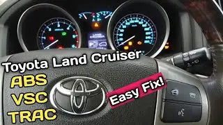 2016 Toyota Land Cruiser ABS, SAS, VSC Light On |  Steering Angle Sensor Voltage High | Easy Fix!
