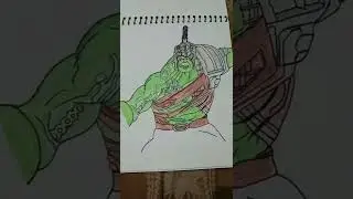 gladiator Hulk realistic drawing samir art room #shorts