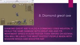 moomoo.io easiest to hardest diamond weapons(version 0.893