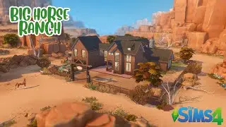 Big Horse Ranch 🐎🤠 | The Sims 4 HORSE RANCH | Speed Build | No CC #thesims4horseranch