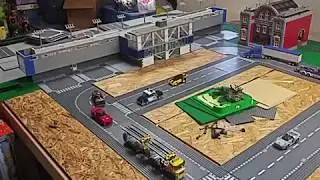 Lego airport, Detroit metro airport North terminal moc.  Custom lego design by bevins bricks.