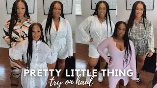 MID-SIZED PRETTY LITTLE THING HAUL| THICK GIRL APPROVED| LATE SUMMER - EARLY FALL TRY-ON HAUL #PLT