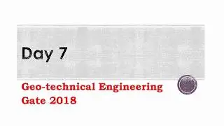 Day 7 Study Plan Geotechnical Engineering For Gate 2018