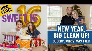 OUR TWINS ARE 16! 🎈 New Year's Eve Party, Chinese Takeout & A Big New Year Clean Up ✨