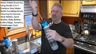 Water Bottle Brush Set, Long Handle 3-in-1 Water Bottle Brush, For Narrow Neck Water Bottles