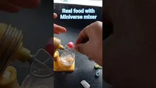 Trying Miniverse Mixer with Real Food #shorts