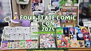 🌤️ IF GOOD VIBES WAS A CON // Four State Comic Con 2025 // artist alley vlog