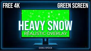 Heavy Snowfall Green Screen | Realistic Snow Overlay VFX | Falling Snow 4K