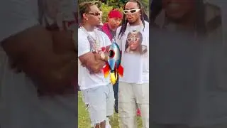 Quavo & Offsett of the legendary group the migos took a pic together at a celebration for Takeoff🚀!