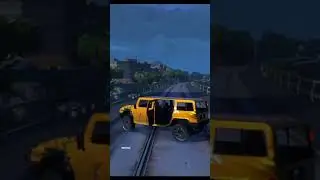 GTA 5 | Train vs SUV cinematic crash