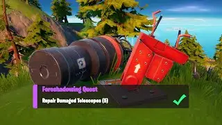 Repair Damaged Telescopes (5) - Fortnite Foreshadowing Quests