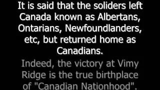 History Assignmet - The Battle of Vimy Ridge (April 9-12, 1917)