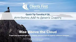 Acumatica Cloud ERP Tip 26: Attributes Add to Generic Inquiry