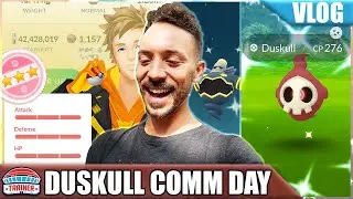 RARE *100 IV* RESEARCH SURPRISE! DUSKULL COMM DAY in LONDON | Pok&eacute;mon GO Vlog
