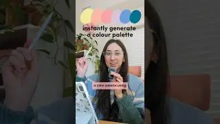 How to instantly generate a color palette with swatches in #adobefresco 🎨✨