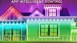 300FT RGB Outdoor Eaves Lights 🌈 | App-Controlled Waterproof Lights for Your House & Garden!