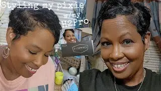 Styling my pixie w/my 