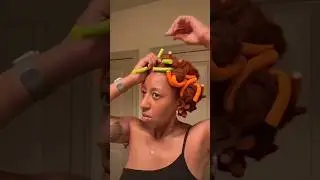 Flexi Rod curls on thick locs. Enjoy the vibe ✨💫 #locs #ginger #copper #gingerspice #thicklocs