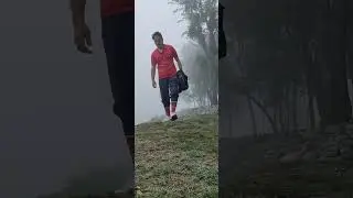 running and jogging in fog