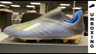 adidas X 19+ FG/AG Input Code - Core Black/Gold Metallic/Football Blue Kids