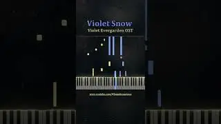 Violet Snow - Violet Evergarden | Piano Tutorial #fyp #violetsnow #violetevergarden #piano #anime
