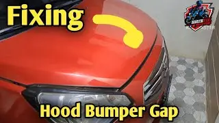 Fixing Car Hood Bumper Gap | Tagalog Tutorial #carfixing #diycarrepair