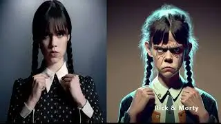 Wednesday Addams AI transformation