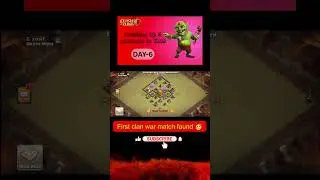 Clan war match found 🥳 #clashofclans #clashofclanshighlights #coc #gaming #livestream