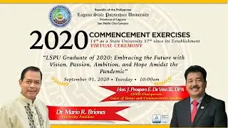 Laguna State Polytechnic University San Pablo City Campus Virtual Commencement Excercises 2020