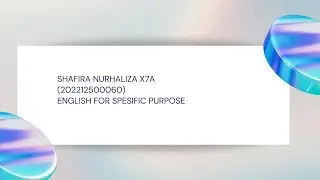 ESP MICRO TEACHING | SIMPLE PRESENT TENSE | SHAFIRA NURHALIZA -202212500060